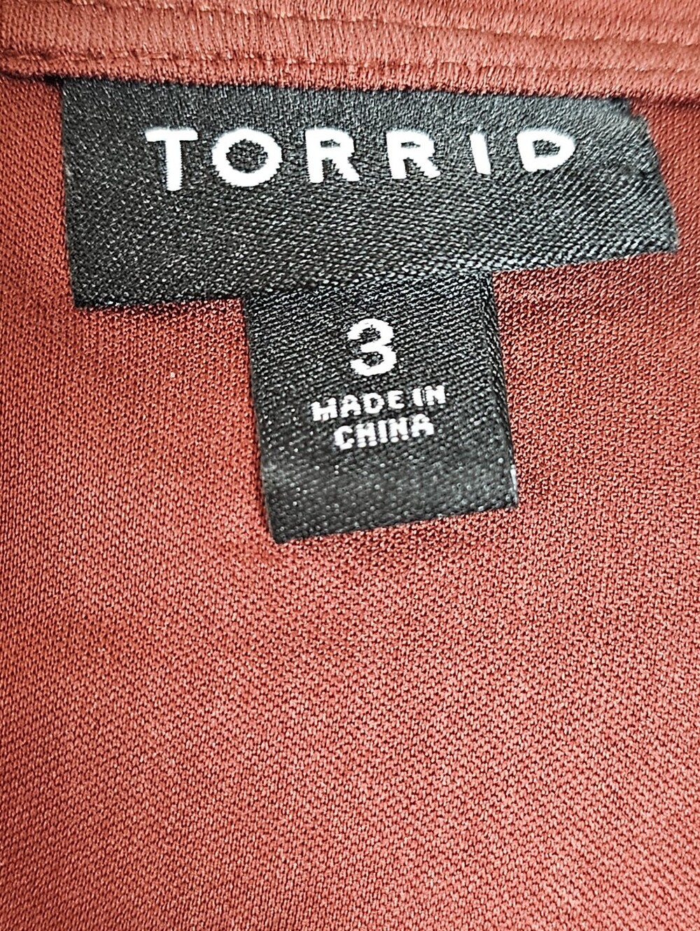 Torrid rust sequin blouse size 3 - Picture 5 of 7